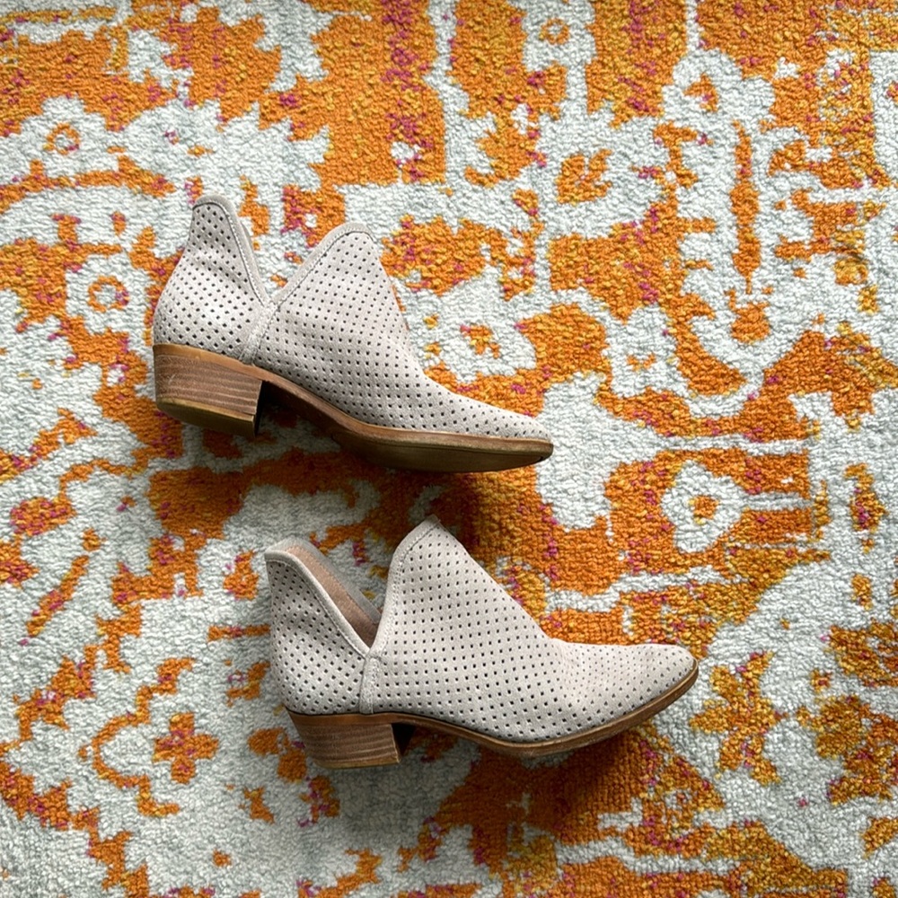 Lucky Brand Brooklin Suede Perforated Booties
